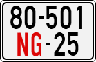 License plate of Vietnam, Diplomatic