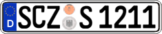German license plate, Regular plates