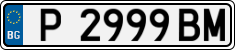 License plate of Bulgaria, Cars