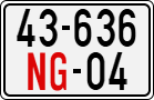 License plate of Vietnam, Diplomatic