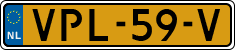 License plate of the Netherlands, Light Commercial Vehicles (1994 system)