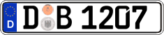German license plate, Regular plates