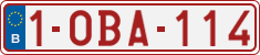 License plate of Belgium, Regular plates (2010)