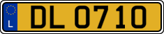 License plate of Luxembourg, 2003 year system