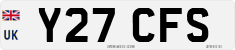 License plate of the United Kingdom, 1983 year system