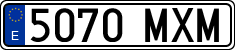 License plates of Spain, Ordinary (2000)