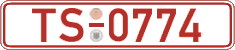 German license plate, Red license plates