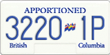 British Columbia, Apportioned (1234-5P)