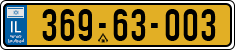 License plate of Israel, Regular plates