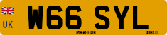 License plate of the United Kingdom, 1983 year system