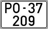 License plates of Spain, 1900 year series