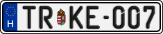 license plates of Hungary, Regular plates (2022)
