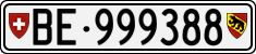 License plate of Switzerland, Cars
