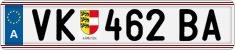 License plate of Austria, Regular plates