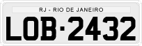 License plate of Brazil, Private owners (1990)