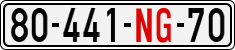 License plate of Vietnam, Diplomatic