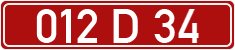 License plate of Georgia, Diplomatic