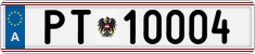 License plate of Austria, Official services and consulates