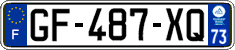 French license plate, SIV (ordinary)
