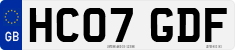 License plate of the United Kingdom, 2001 year system
