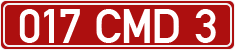 License plate of Georgia, Diplomatic