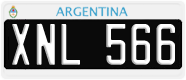 License plate of Argentina, Cars (1995, ABC 123)