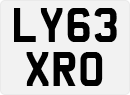 License plate of the United Kingdom, 2001 year system