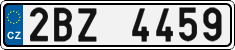 License plate of the Czech Republic, Cars (2001)