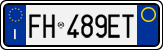 License plate of Italy, Cars (1994 year series)