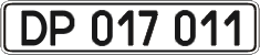 License plate Ukraine, Diplomatic