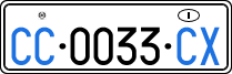 License plate of Italy, Diplomatic