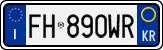 License plate of Italy, Cars (1994 year series)