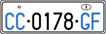 License plate of Italy, Diplomatic