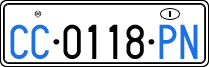 License plate of Italy, Diplomatic