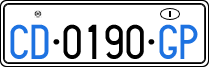 License plate of Italy, Diplomatic
