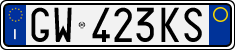 License plate of Italy, Cars (1994 year series)