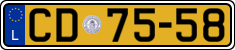 License plate of Luxembourg, Diplomatic