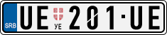 License plate of Serbia, Cars