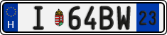 license plates of Hungary, Temporary (2022)