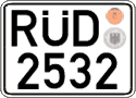 German license plate, Official services and consulates