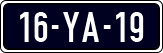 License plate of the Netherlands, Imported oldtimers (cars)
