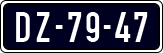 License plate of the Netherlands, Imported oldtimers (cars)
