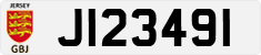 License plate of Jersey, Regular plates (J123456)