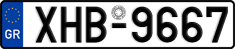 License plate of Greece, Cars