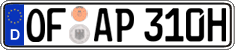 German license plate, Plates for oldtimers (type 