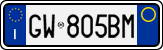 License plate of Italy, Cars (1994 year series)