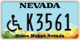 Nevada, Vehicles for disabled persons (A1234)