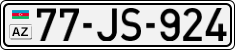 License plate of Azerbaijan, Cars