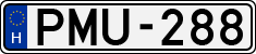 license plates of Hungary, Cars (1990)