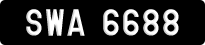 License plate of Malaysia, A(BC) 1(234)
